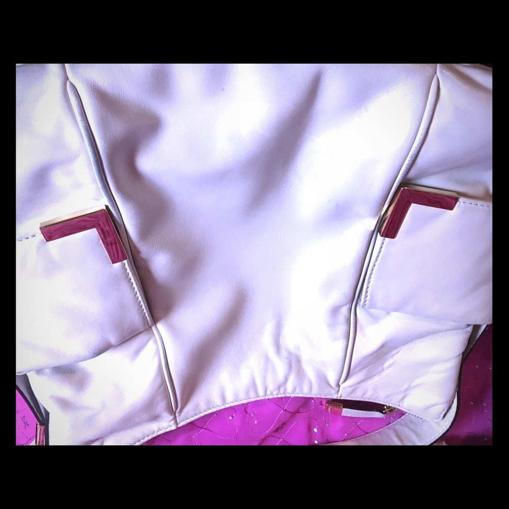 Michael Kors Hobo Off White Leather Shoulder Bag